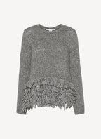 Crew Neck Jumper - Grey - Women