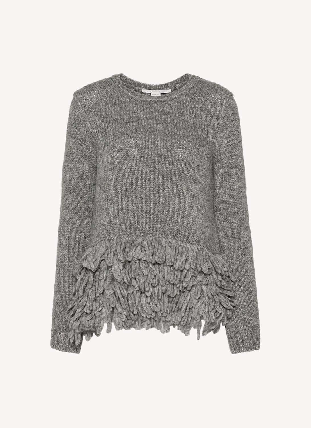 Crew Neck Jumper - Grey - Women