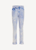 Logo Story On Ice Dye Trousers - Blue Ice Dye - Women