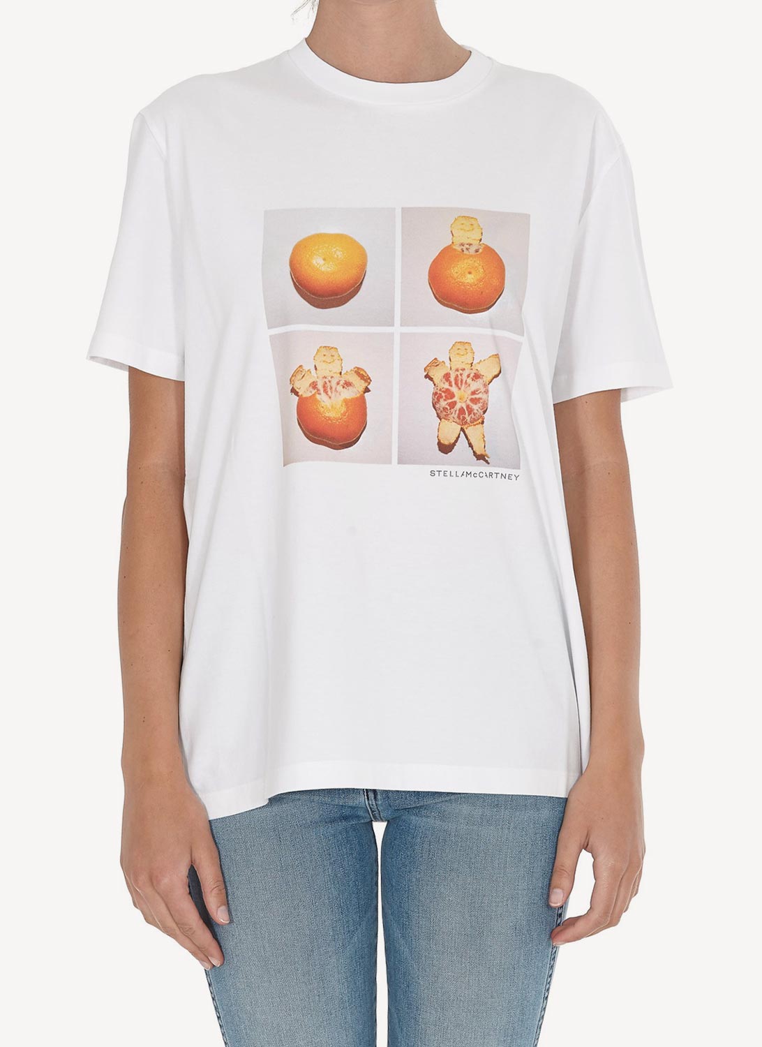 Stella Mc Cartney - T-Shirt Man Tangerine - Pure White - Women