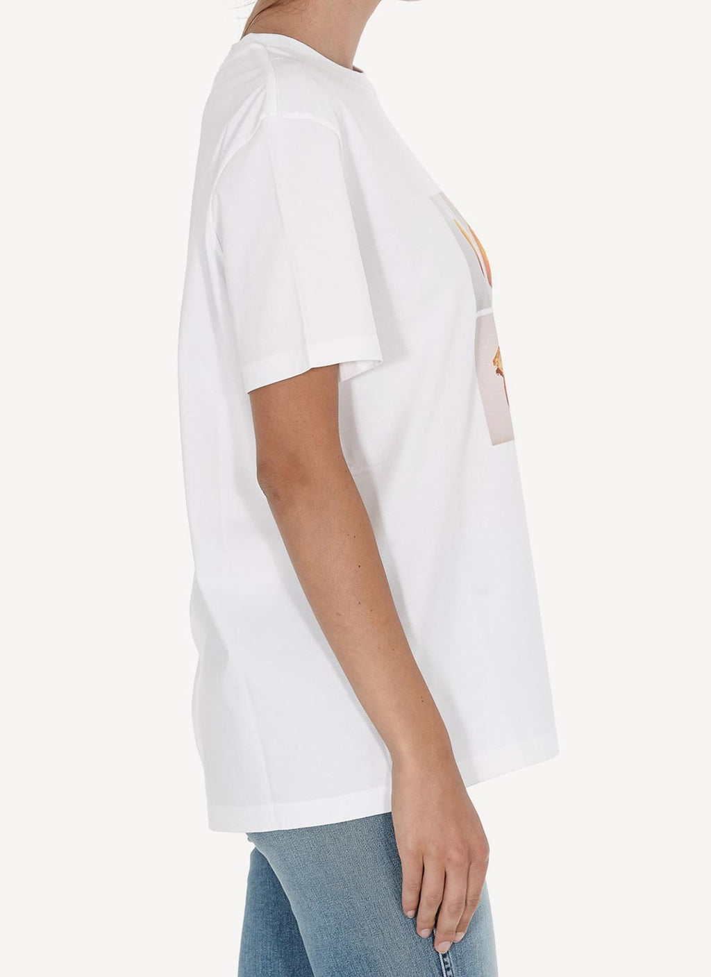Stella Mc Cartney - T-Shirt Man Tangerine - Pure White - Women