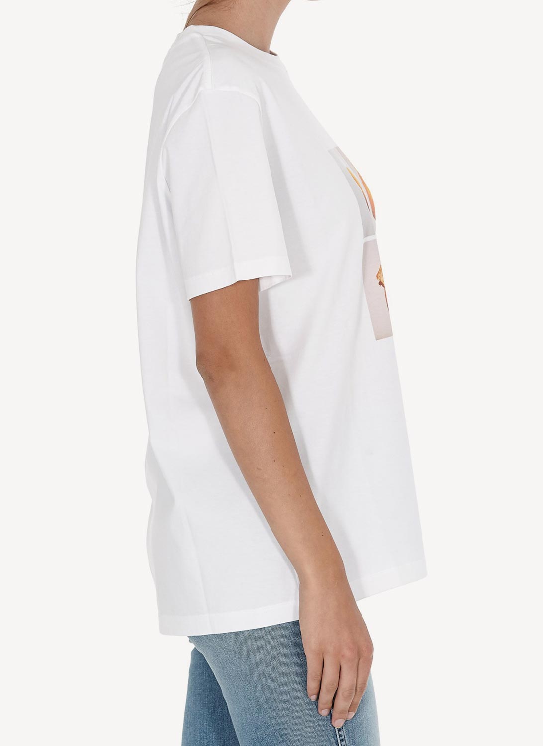 Stella Mc Cartney - T-Shirt Man Tangerine - Pure White - Women