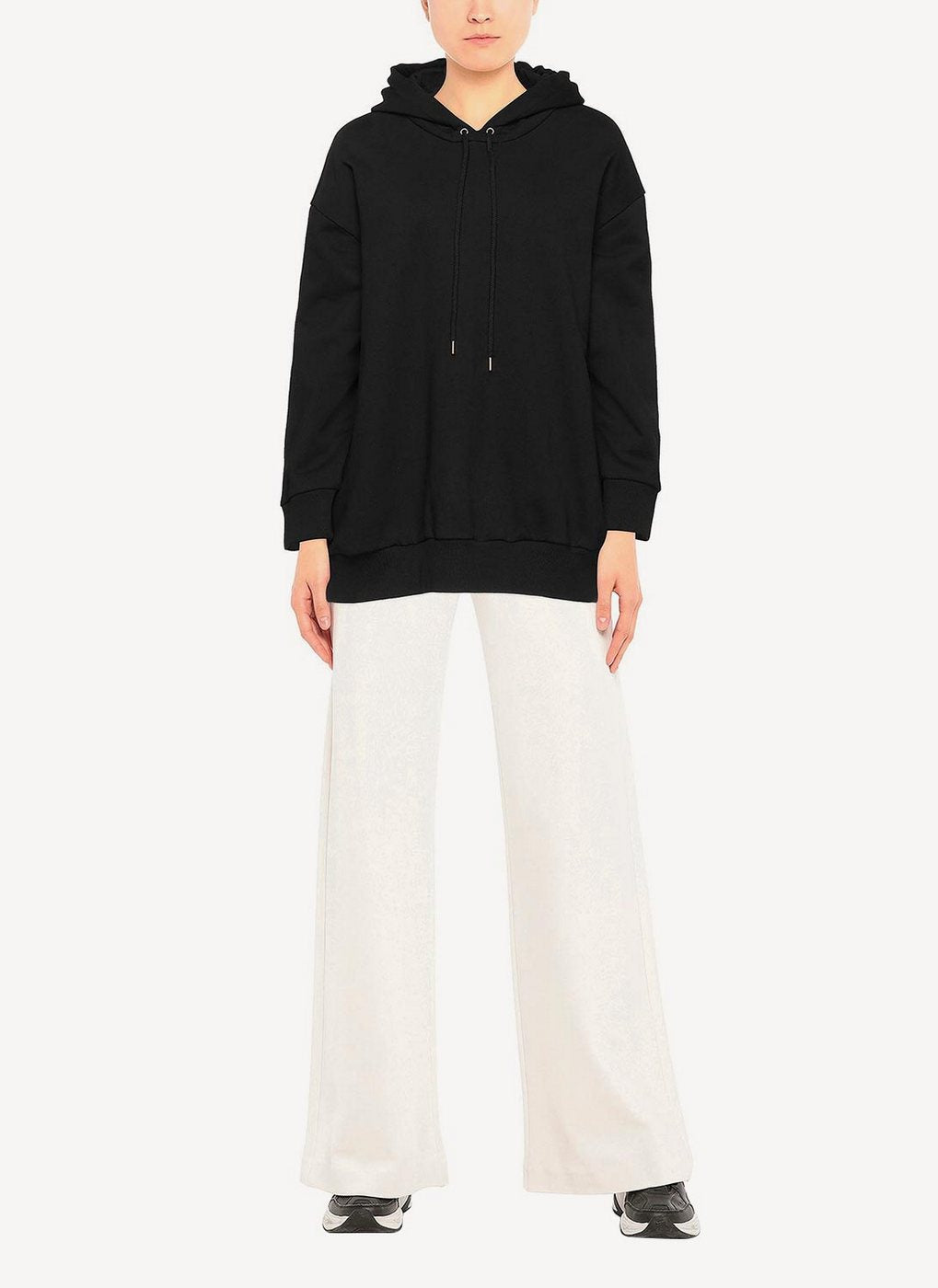 China Hooded Jumper - Black - Femme