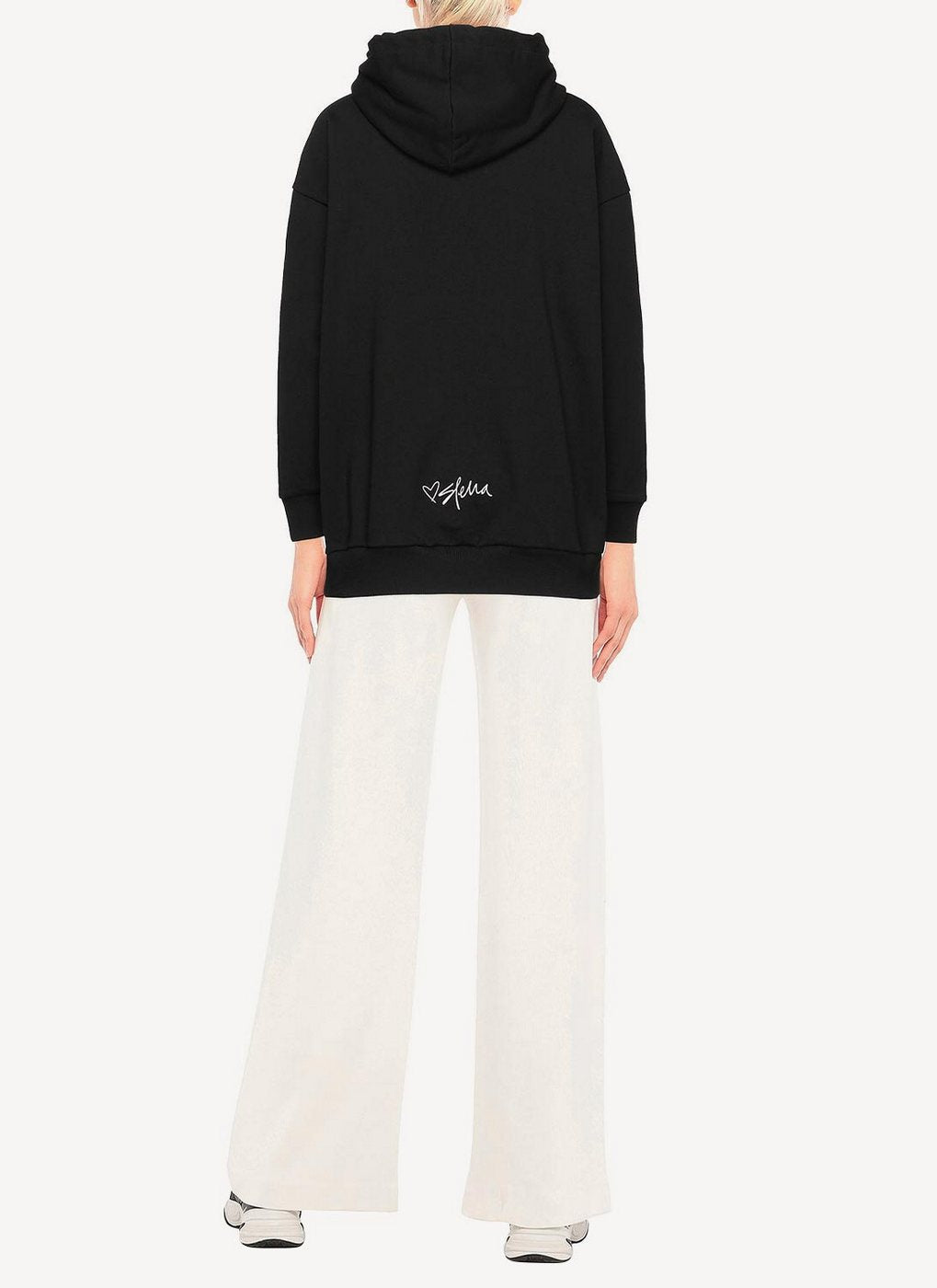 China Hooded Jumper - Black - Femme