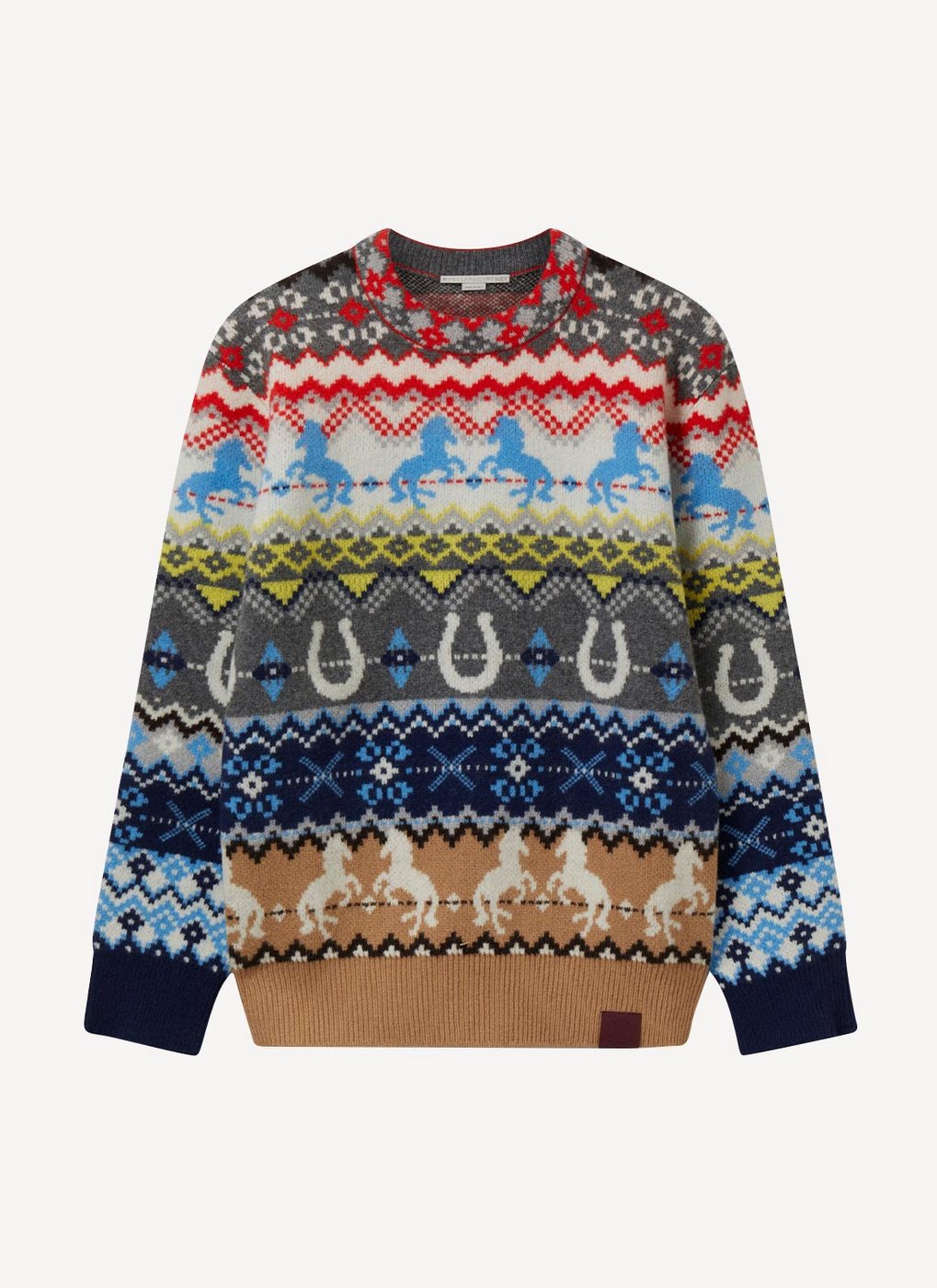 Crew Neck Jumper - Multicolor - Women