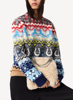 Crew Neck Jumper - Multicolor - Women