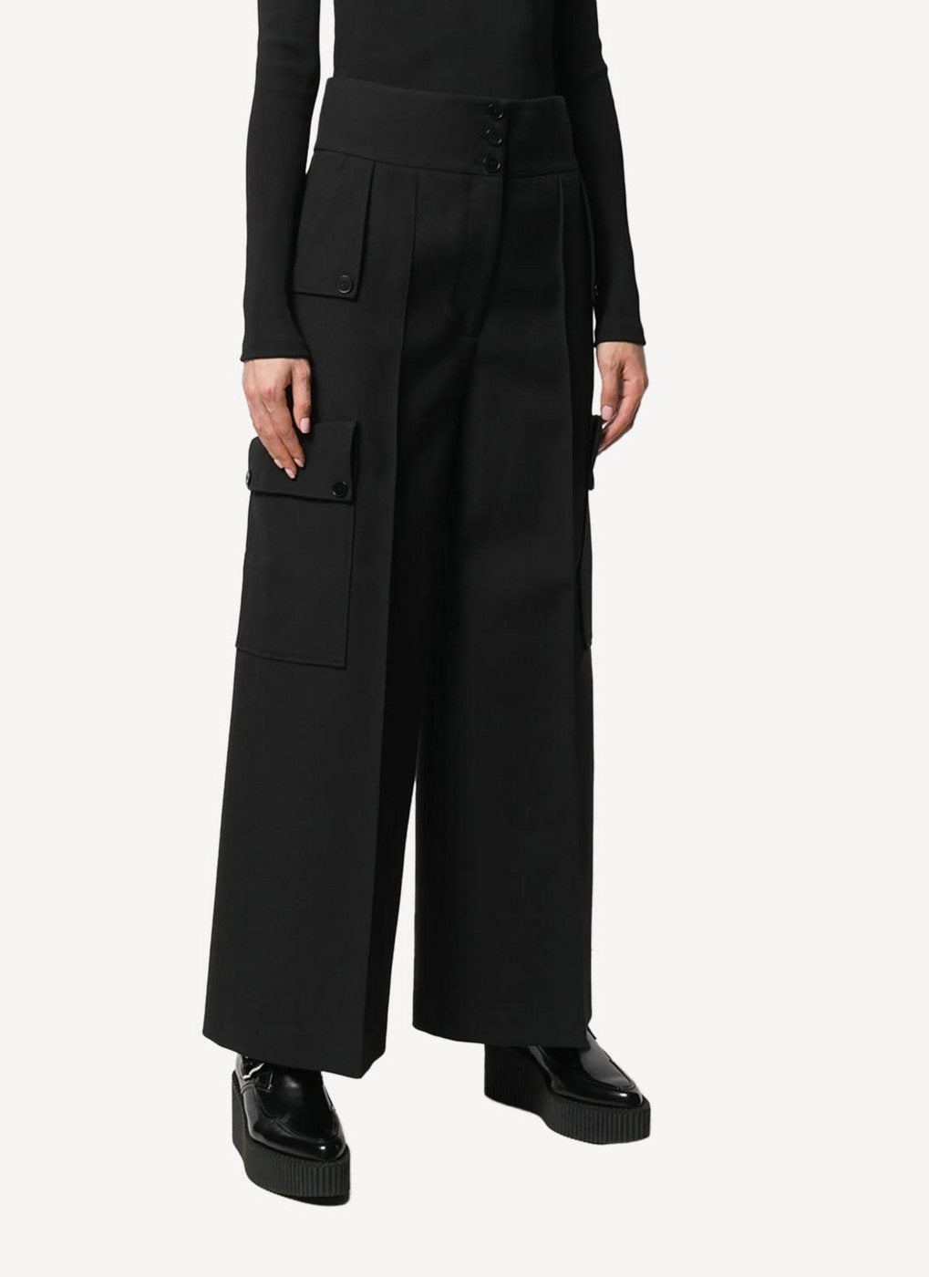 Trousers Brushed T - Black - Femme
