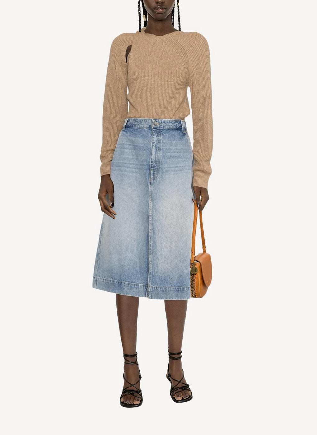 Graphic Bi-Colour Jumper - Oat - Women