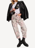 Ash Grey Marble Wash Trousers - Ash Grey Denim - Women