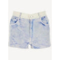 Short Logo Story On Ice Dye - Blue Ice Dye - Mujer