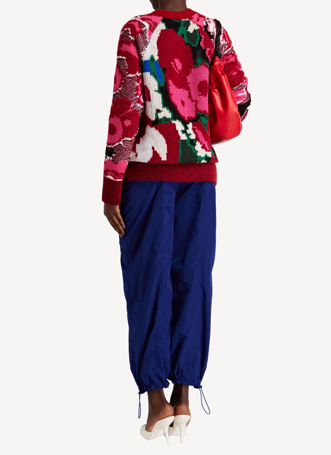 Sweat Floral Jacquard - Multicolor - Femme