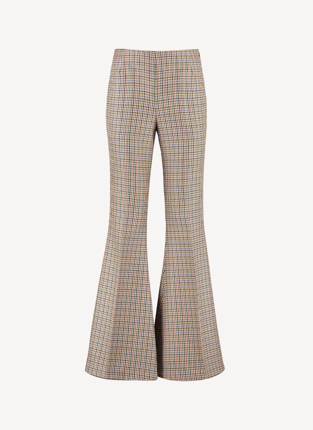 Mona Trousers - Beige/Rust - Femme