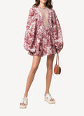 Stella Mc Cartney - Robe Fungi Forest Se/Co Organ - Light Apricot - Femme