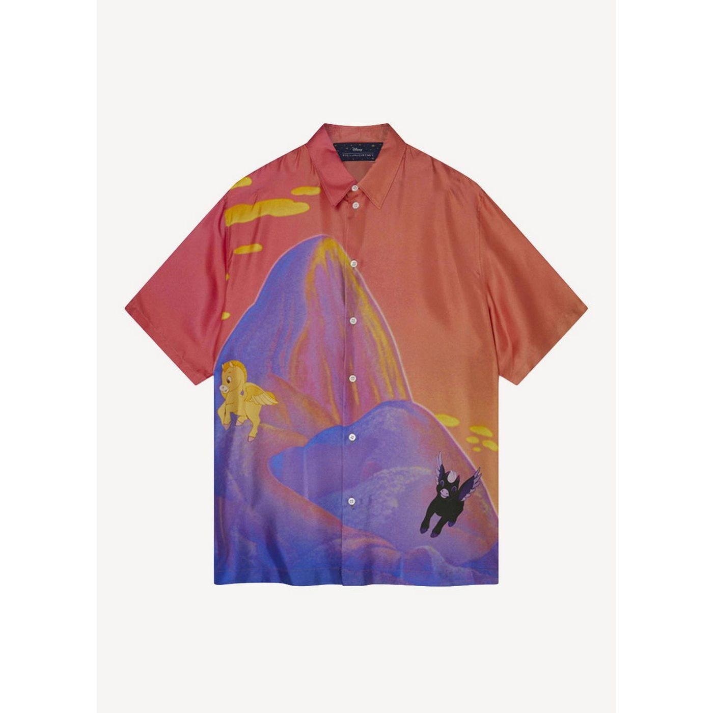 Camisa Silk Twill Estampado Monte Olimpo - Multicolor - Hombre