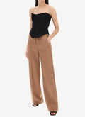 Stella Mc Cartney - Pantalon Ready-To-W Trousers Wool Flannel - Light Camel - Femme