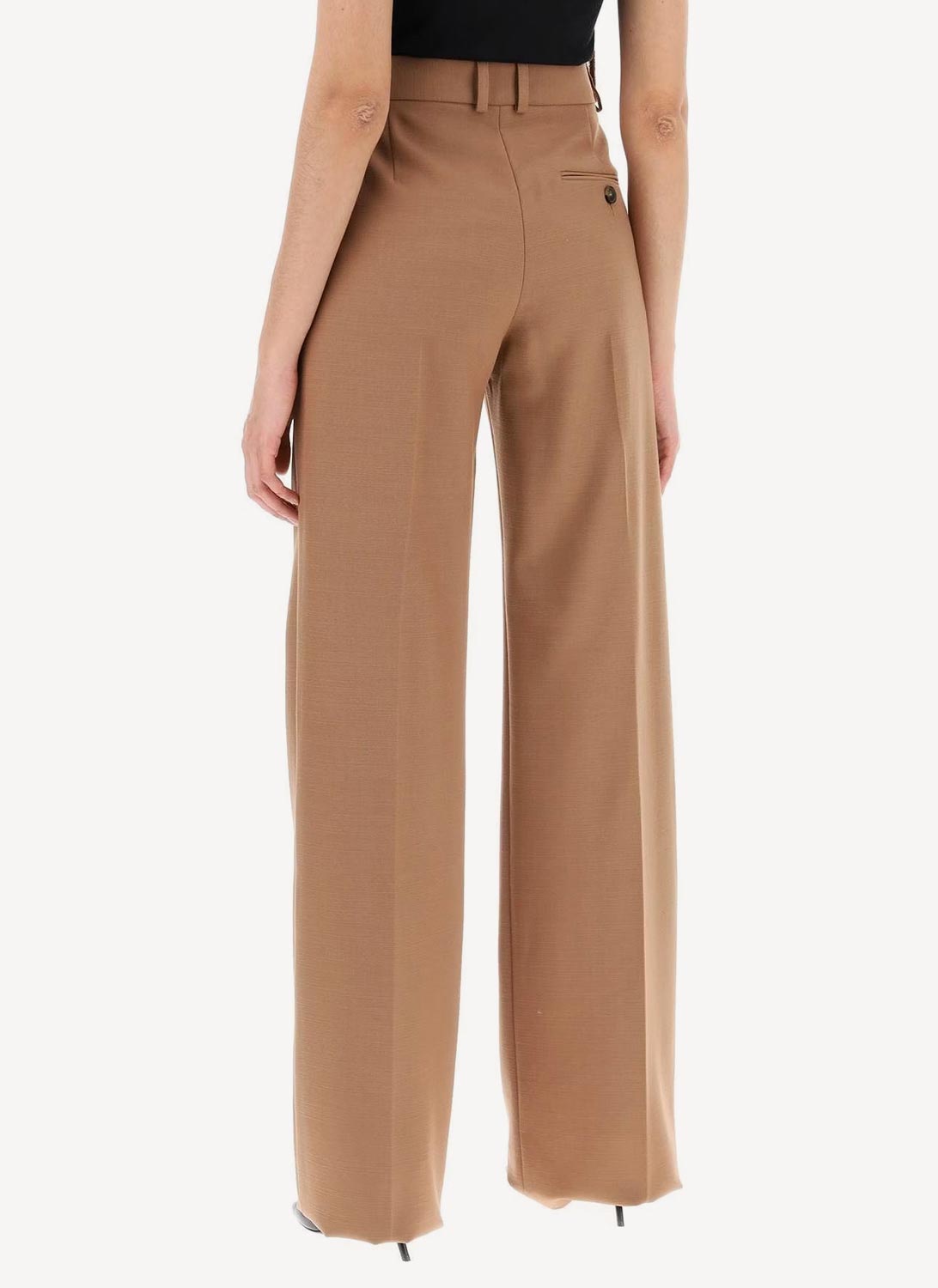 Stella Mc Cartney - Pantalon Ready-To-W Trousers Wool Flannel - Light Camel - Femme
