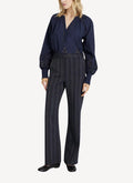 Pantalon Straight - Grey Melange - Femme