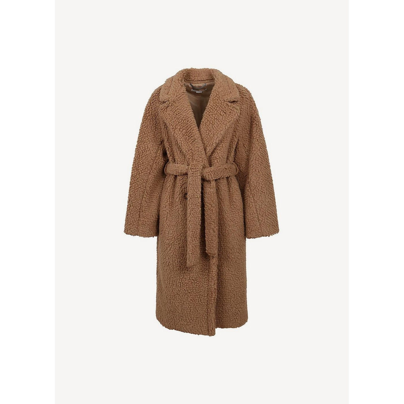 Teddy Coating Coat - Biscuit - Women