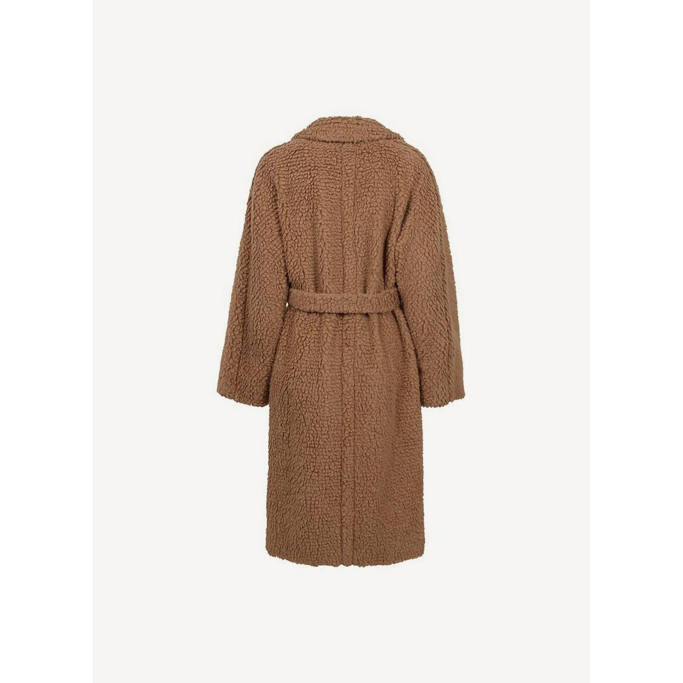 Teddy Coating Coat - Biscuit - Women