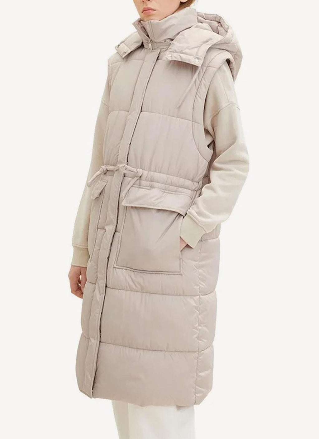 Trench Textured Technical Oute - Pearl Grey - Femme