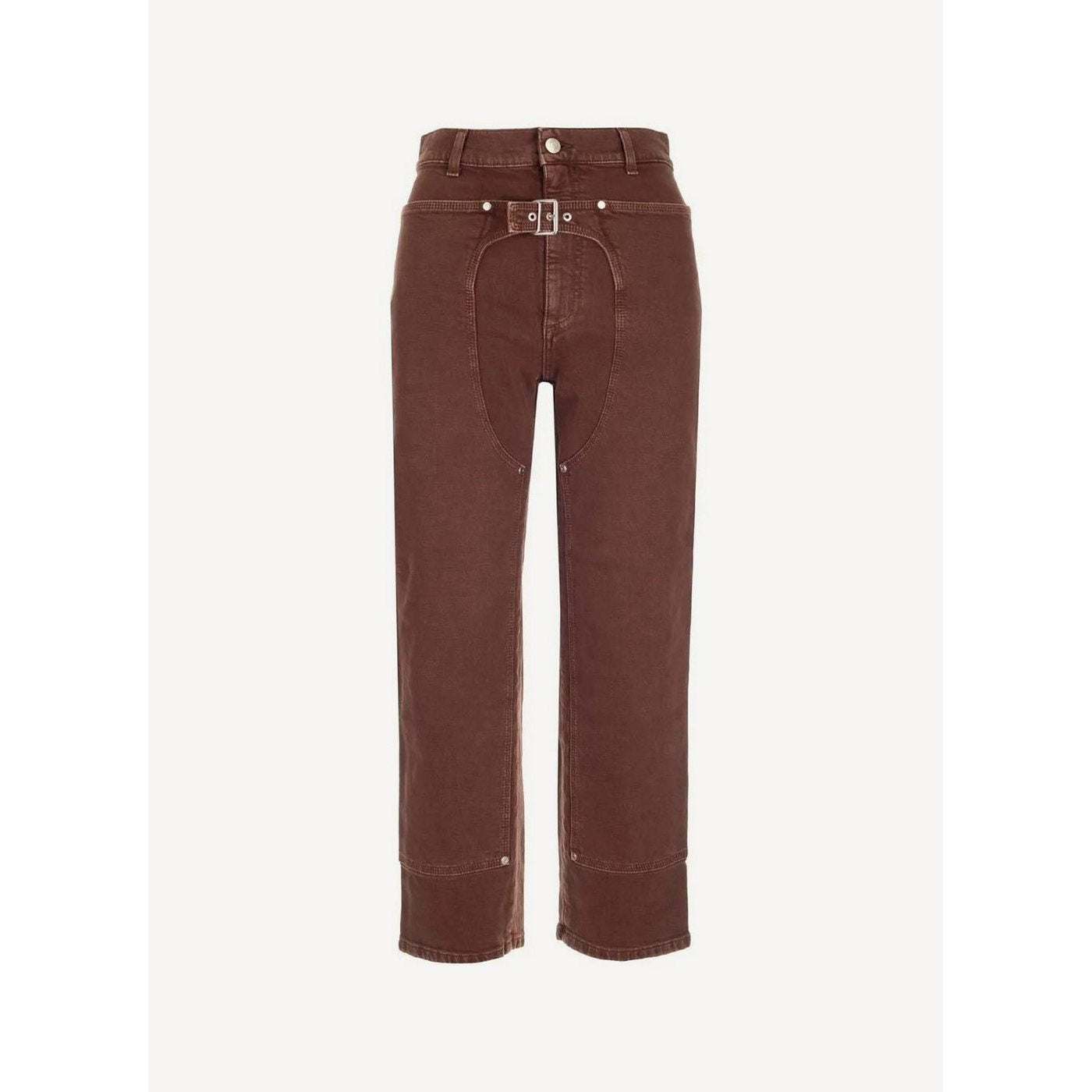 Pantalón Mahogany Workwear Denim Cropped - Mahogany - Mujer