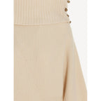 Sudadera 3D Regenerated Cashmere Knit J - Cream - Mujer