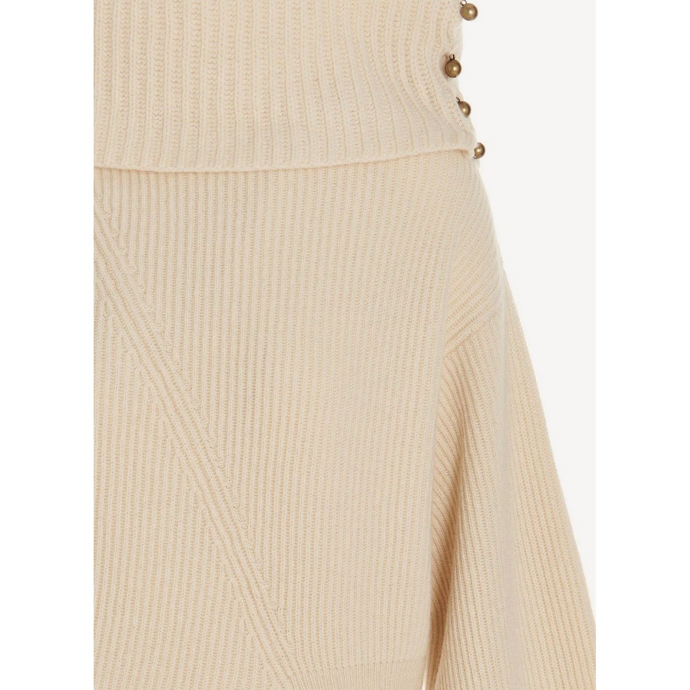 Sudadera 3D Regenerated Cashmere Knit J - Cream - Mujer