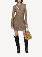 Stella Mc Cartney - Ready-To-W Sequin Drip Mini Dress - Grey/Gold - Women