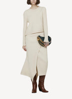 Jupe Elevated Cotton Rib Knit - Cream - Femme