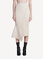 Jupe Elevated Cotton Rib Knit - Cream - Femme