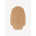 Pull Aran Cable Knit - Light Camel - Femme