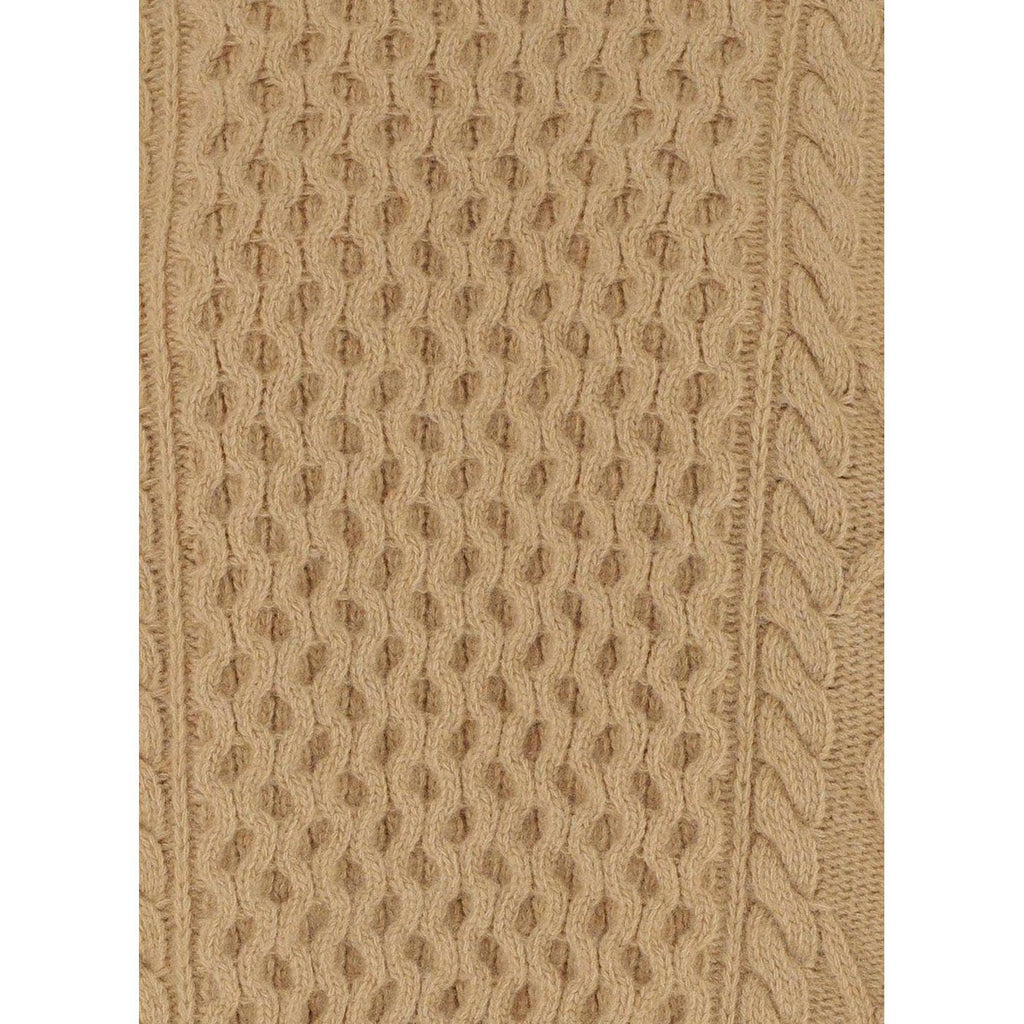 Pull Aran Cable Knit - Light Camel - Femme
