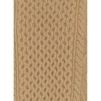 Pull Aran Cable Knit - Light Camel - Femme