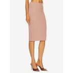 Jupe Corset Cut Wool Knit - Blush - Femme