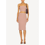 Jupe Corset Cut Wool Knit - Blush - Femme