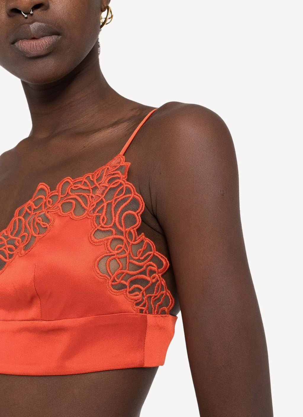Brassière Triangle Lace Bra - Scarlet Red - Femme