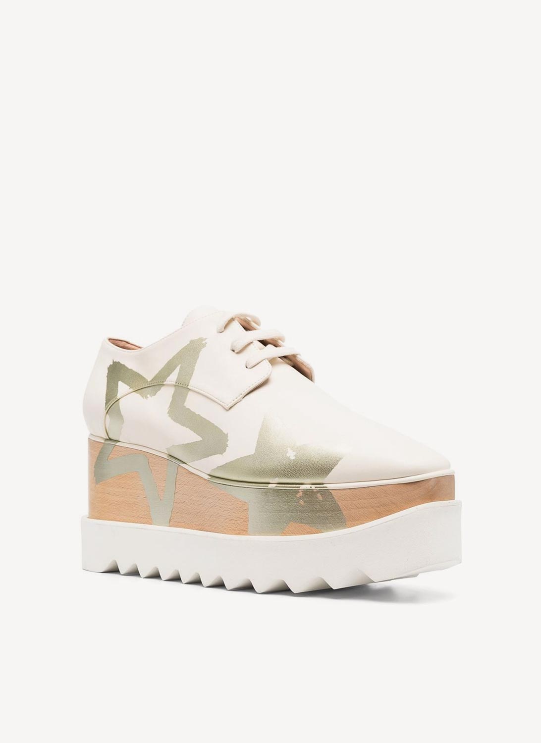 Stella Mc Cartney - Zapatos Elyse Eco Alter Mat - Cream - Mujer