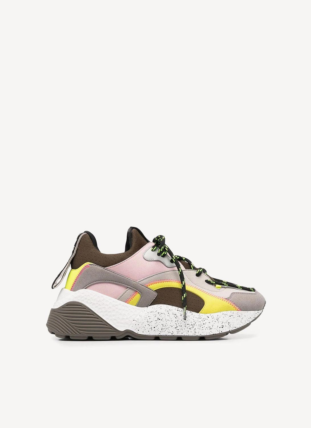 Stella Mc Cartney - Chaussures Eclypse Ss26 Multi Suede Mater - Multi Fluo Yellow - Femme