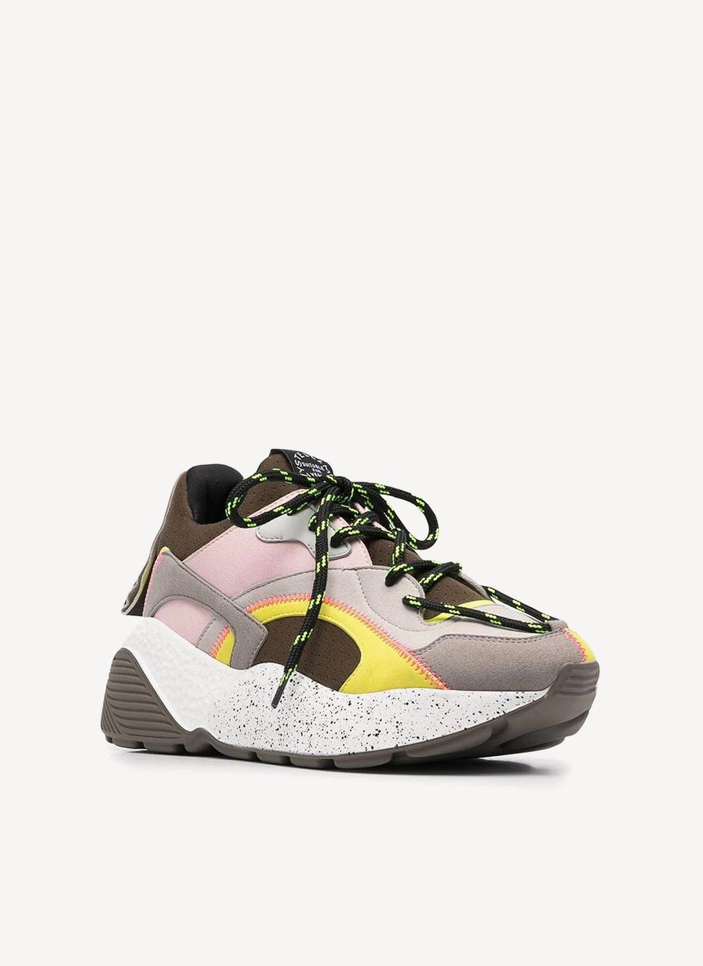 Stella Mc Cartney - Chaussures Eclypse Ss26 Multi Suede Mater - Multi Fluo Yellow - Femme