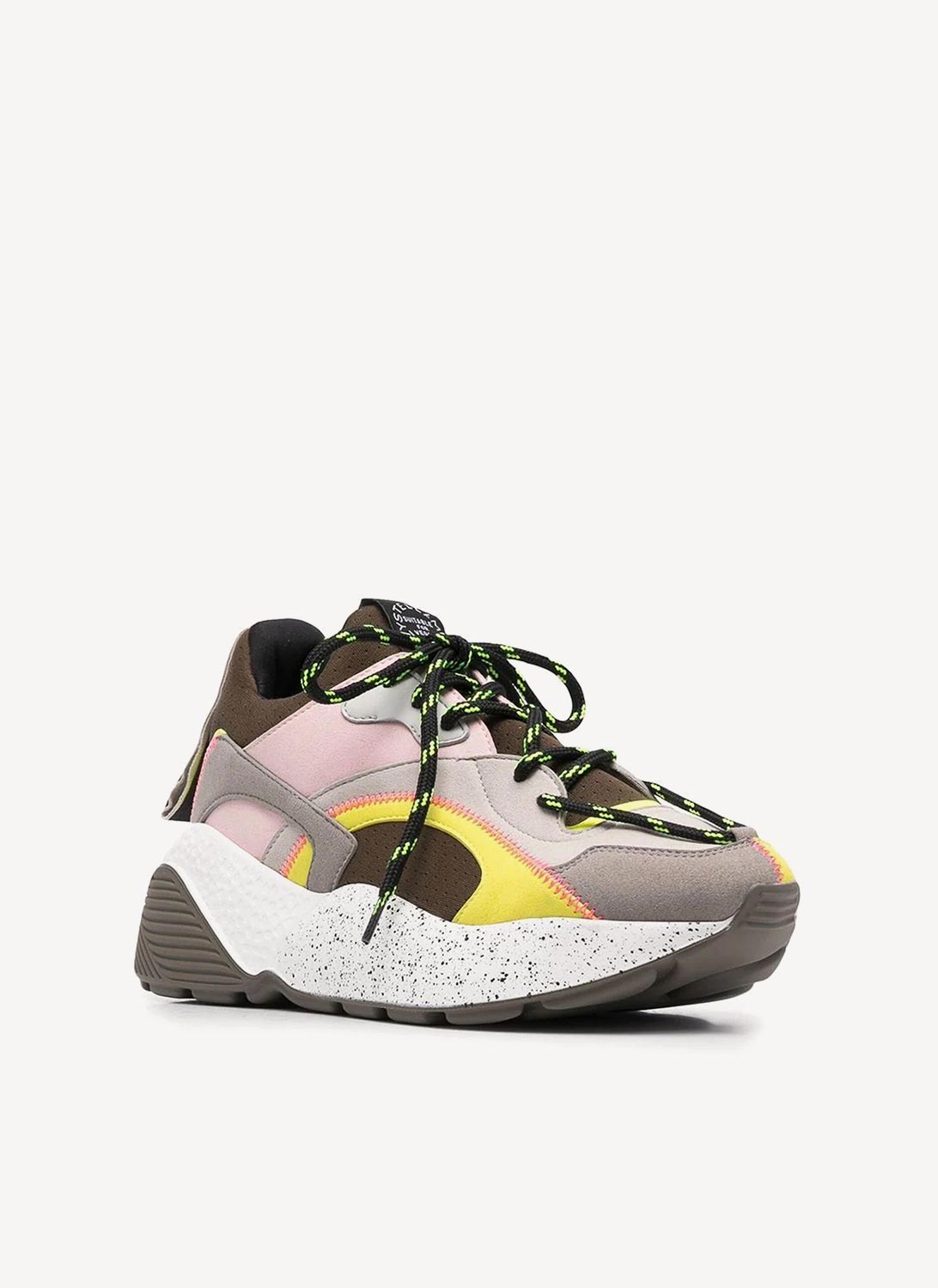 Stella Mc Cartney - Chaussures Eclypse Ss26 Multi Suede Mater - Multi Fluo Yellow - Femme