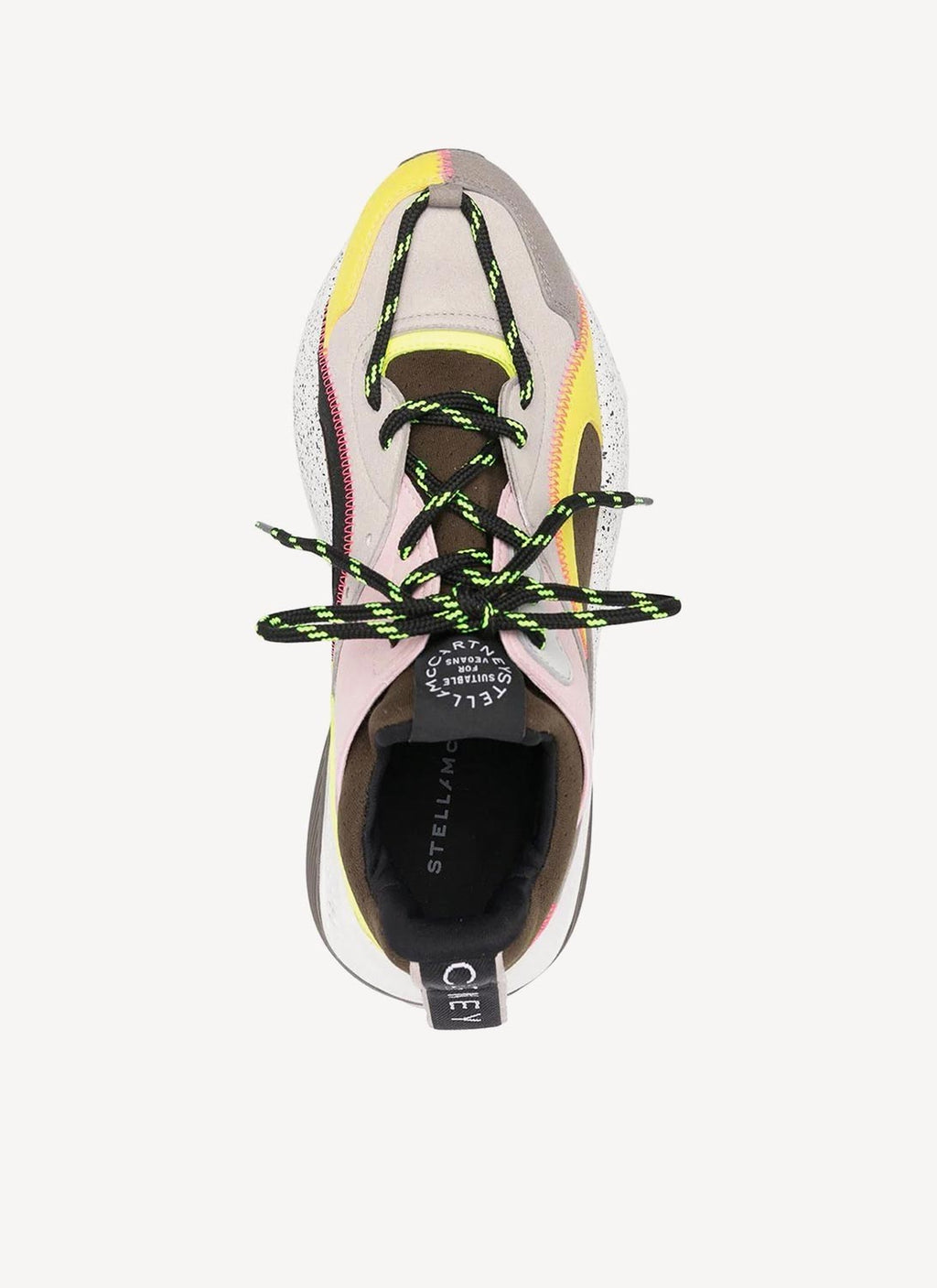 Stella Mc Cartney - Chaussures Eclypse Ss26 Multi Suede Mater - Multi Fluo Yellow - Femme