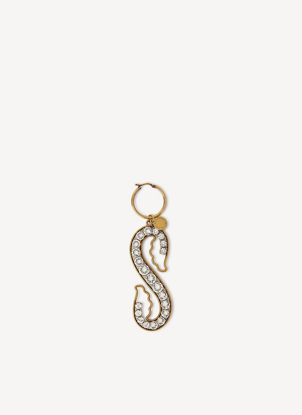 Left Earring Brass&Crystals - Vintage Gold - Femme