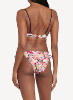 Ss21 S7B011150 Tie Side Bikini - Pink Multicolour - Femme