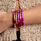 Bracelet Juhu - Monochrome Grenat