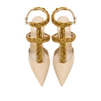 Ronda Sand Ankle Mules Sandal