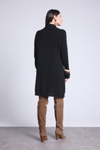 Robe Col Roule Sultana - Noir - Femme