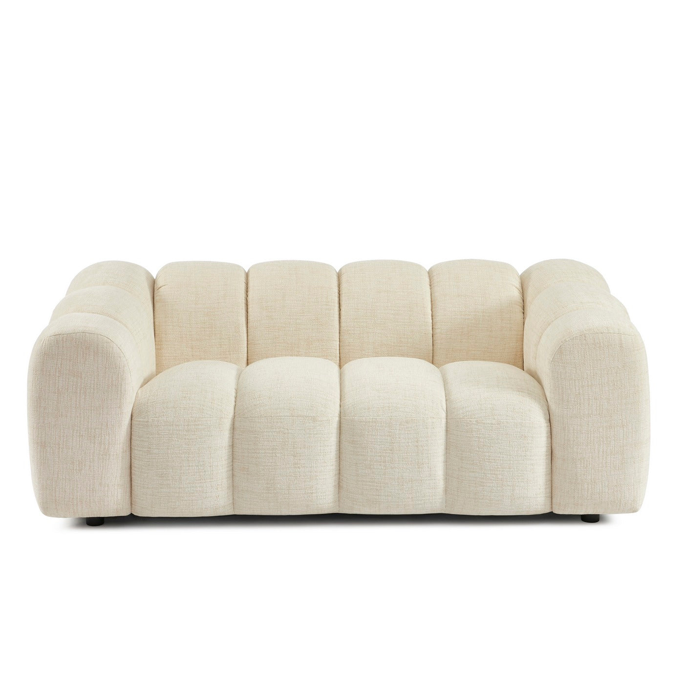 Sunny - 3 Seater Sofa - Tweed Fabric - Ecru