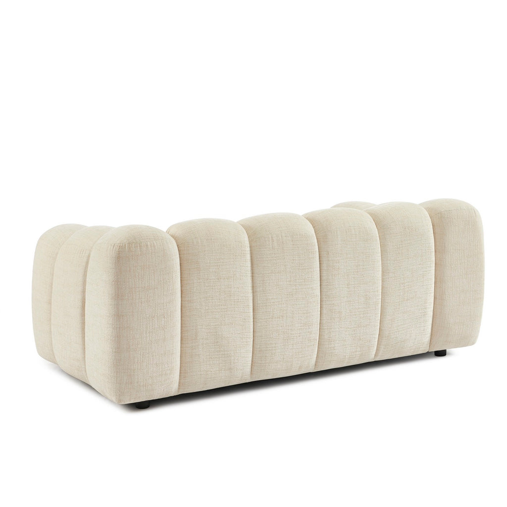 Sunny - 3 Seater Sofa - Tweed Fabric - Ecru