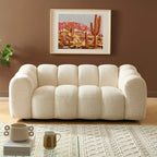 Sunny - 3 Seater Sofa - Tweed Fabric - Ecru