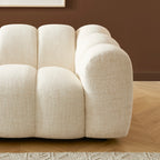 Sunny - 3 Seater Sofa - Tweed Fabric - Ecru